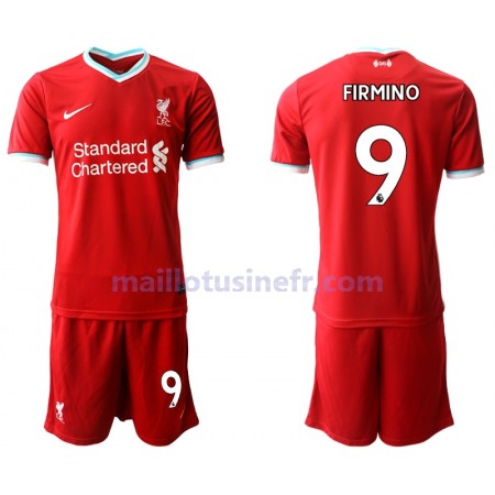 Maillot de Foot Liverpool Roberto Firmino 9 Domicile 2020-21 - Enfant